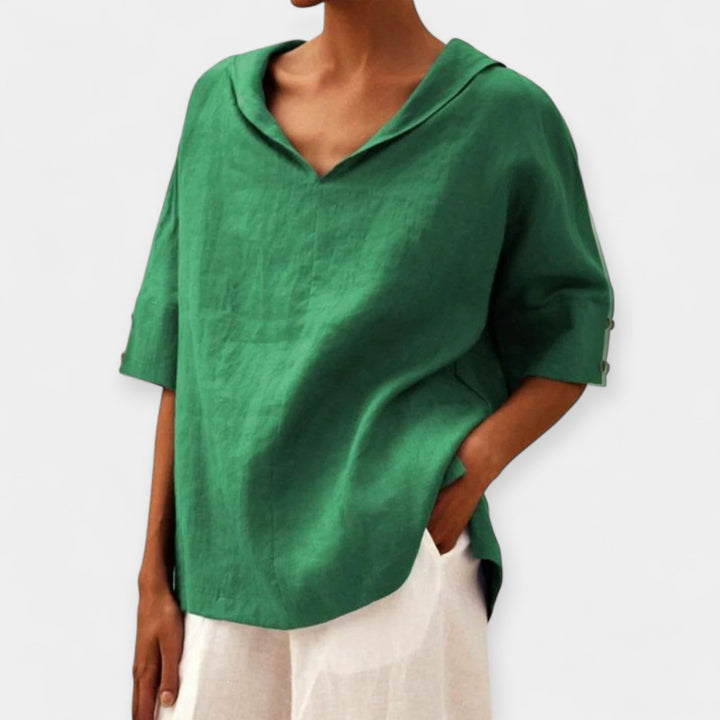 Behagelig linned bluse