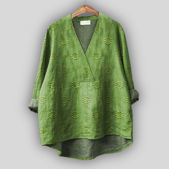 Linned Bluse