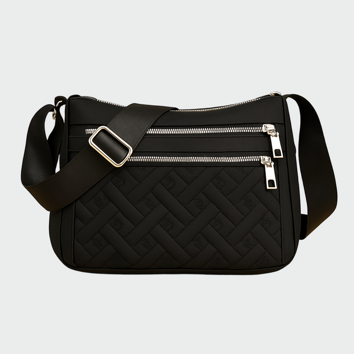 Elegant nylon skuldertaske