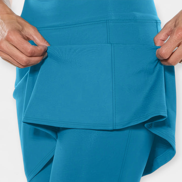 Højtaljede Shorts med Nederdel