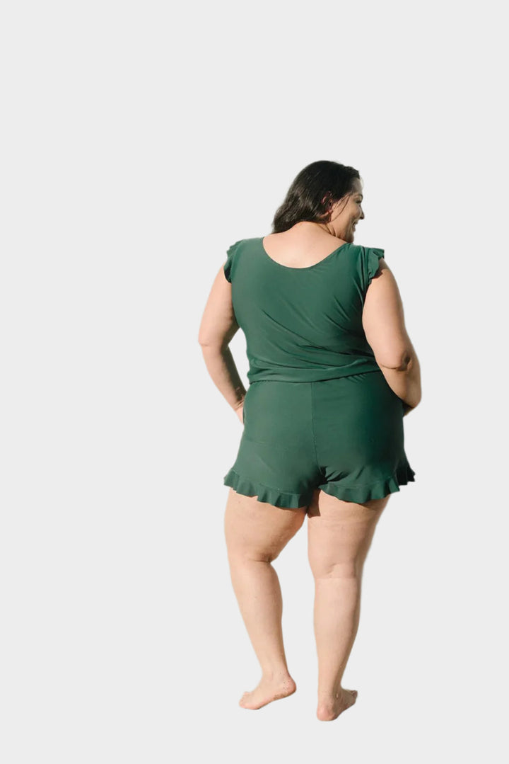 Bikini med Flæser og Bryststøtte