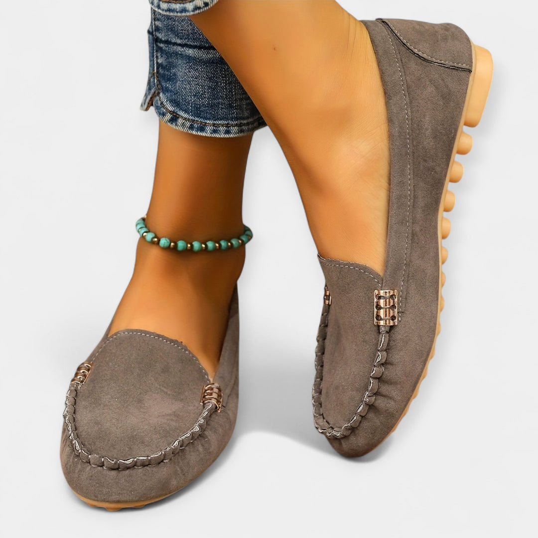 Loafers med Metal Detaljer