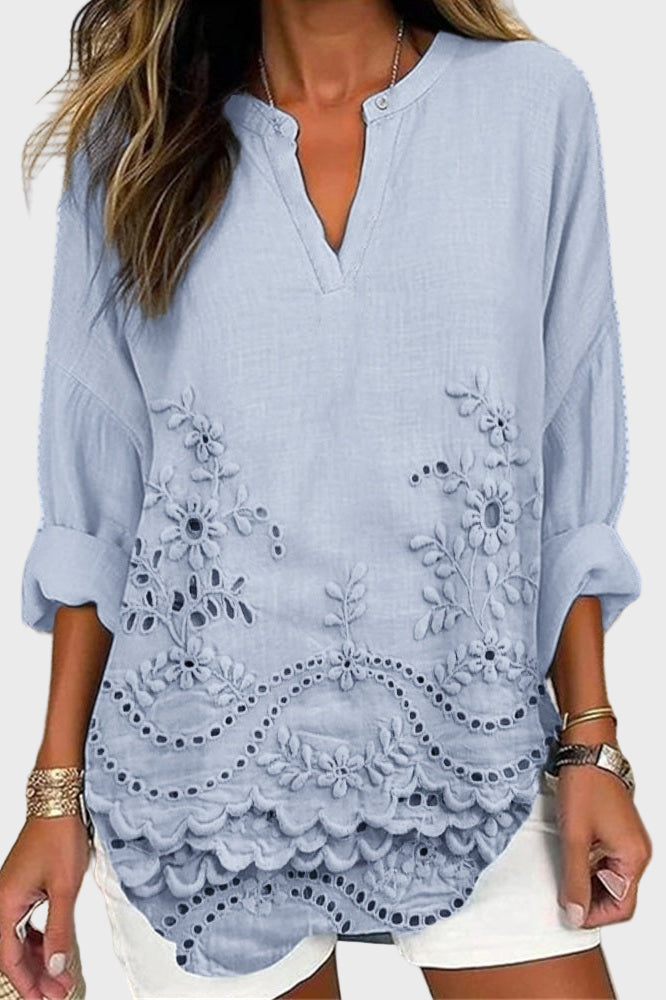 Kystblommende bluse
