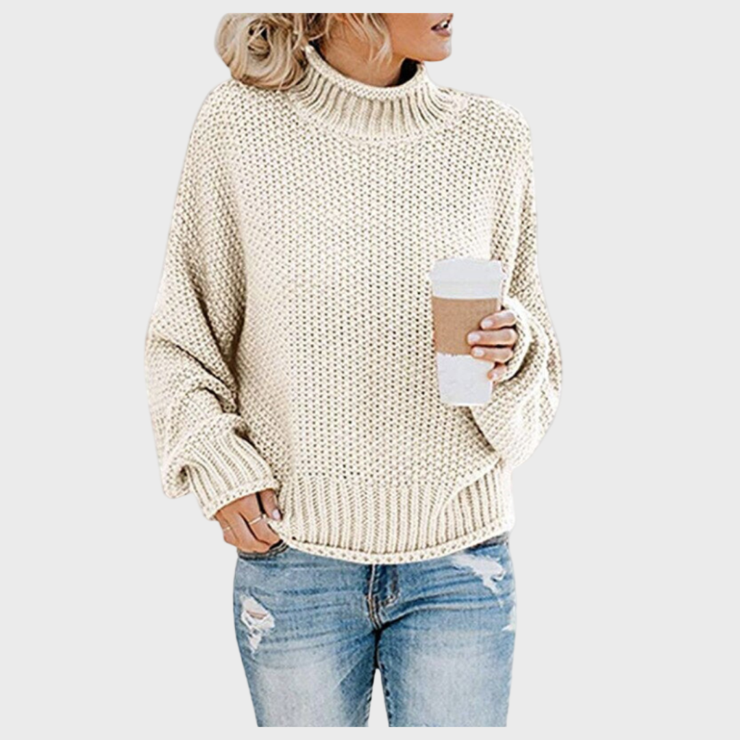 Strikket Turtleneck til Daglig Brug