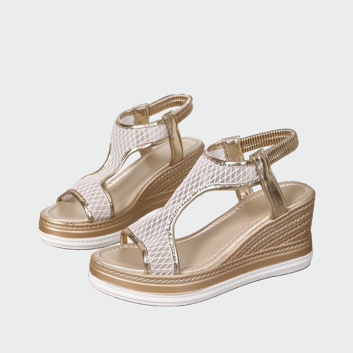 Elegant ortopædisk kvindesandal med platform