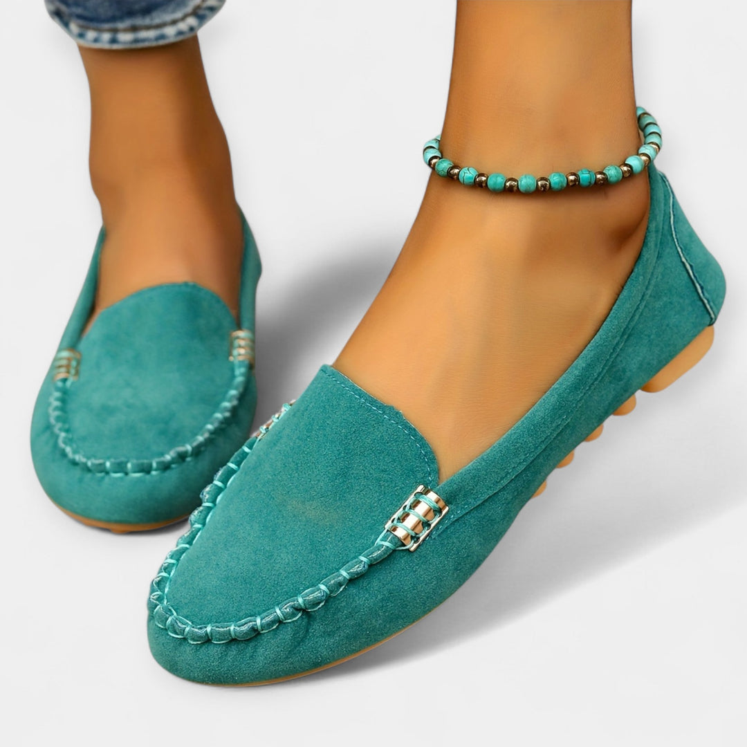 Loafers med Metal Detaljer