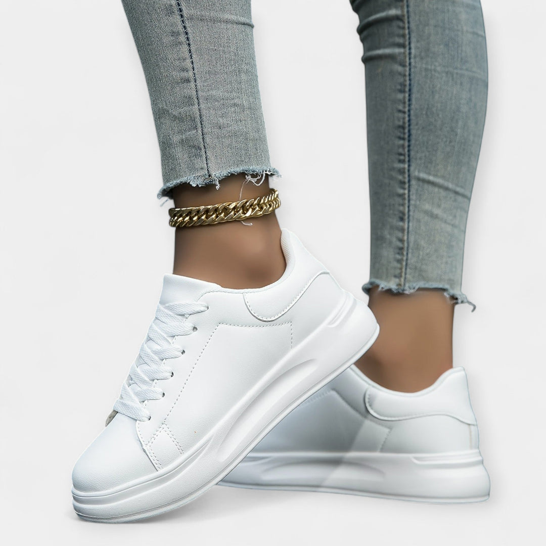 Hvide Læder Sneakers
