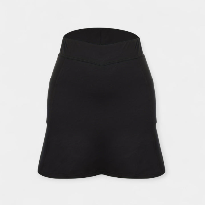 Højtaljede Shorts med Nederdel