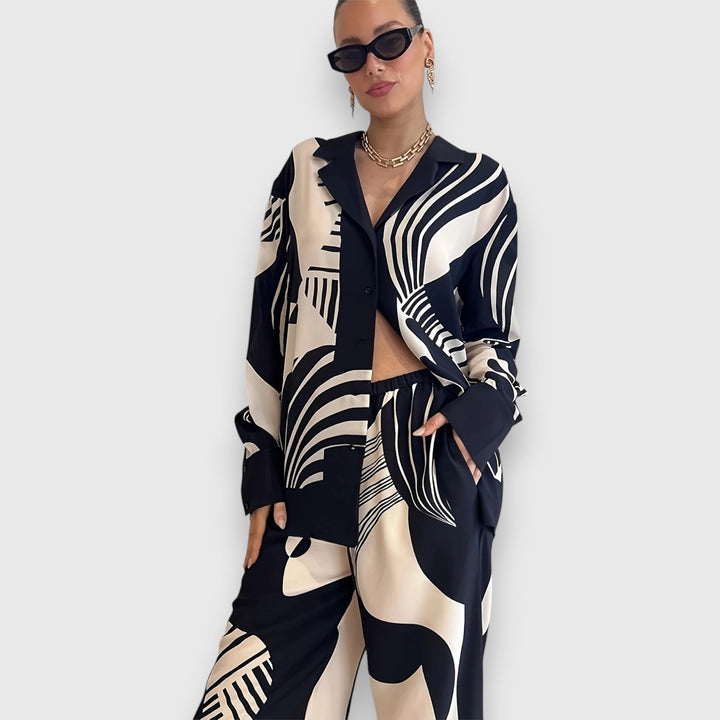 Sæt med To Delene med Elegant Geometrisk Design