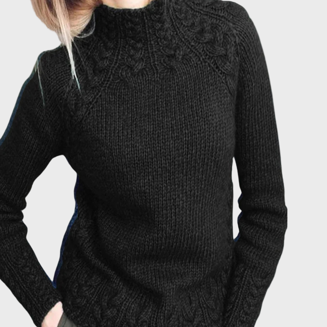 Elegant Strikket Rullekrave