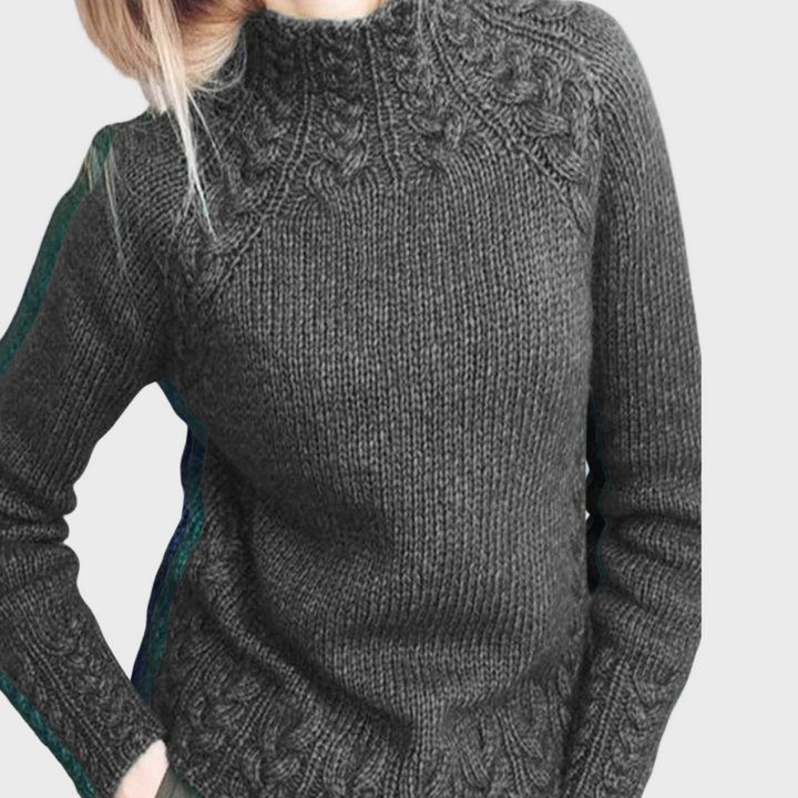 Elegant Strikket Rullekrave