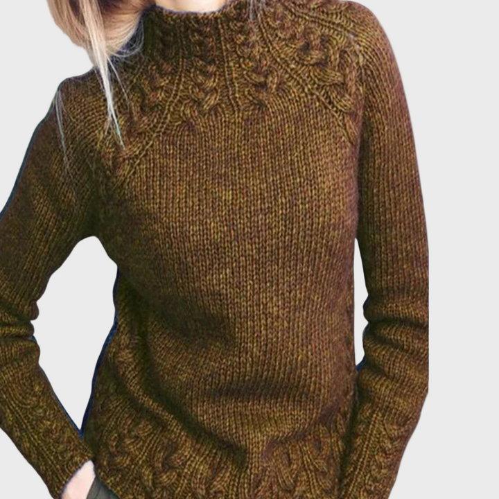 Elegant Strikket Rullekrave