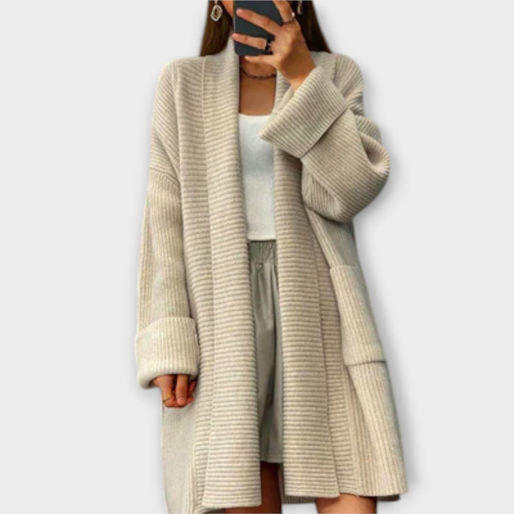 Eufemia - Lang Strikket Cardigan