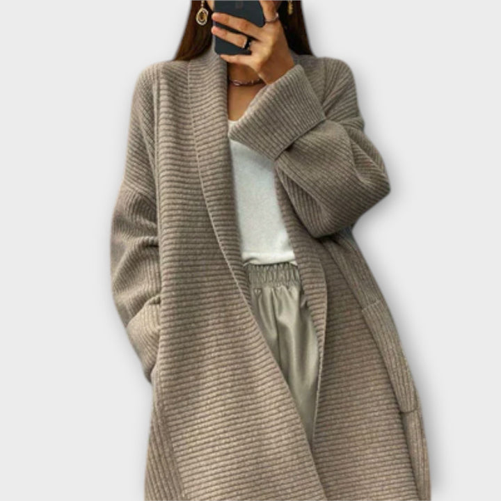 Eufemia - Lang Strikket Cardigan