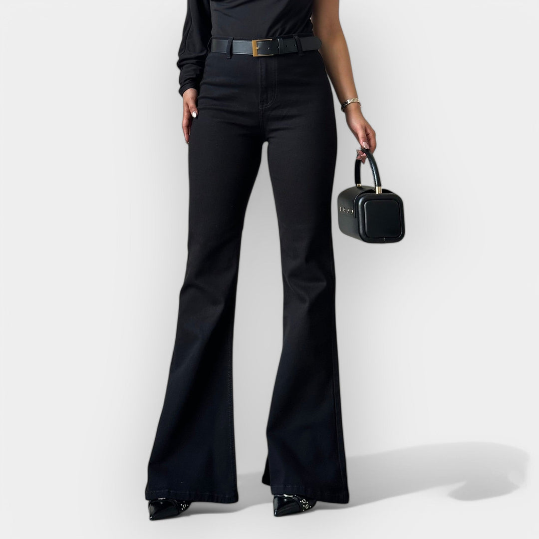 Højtaljede Flare Jeans