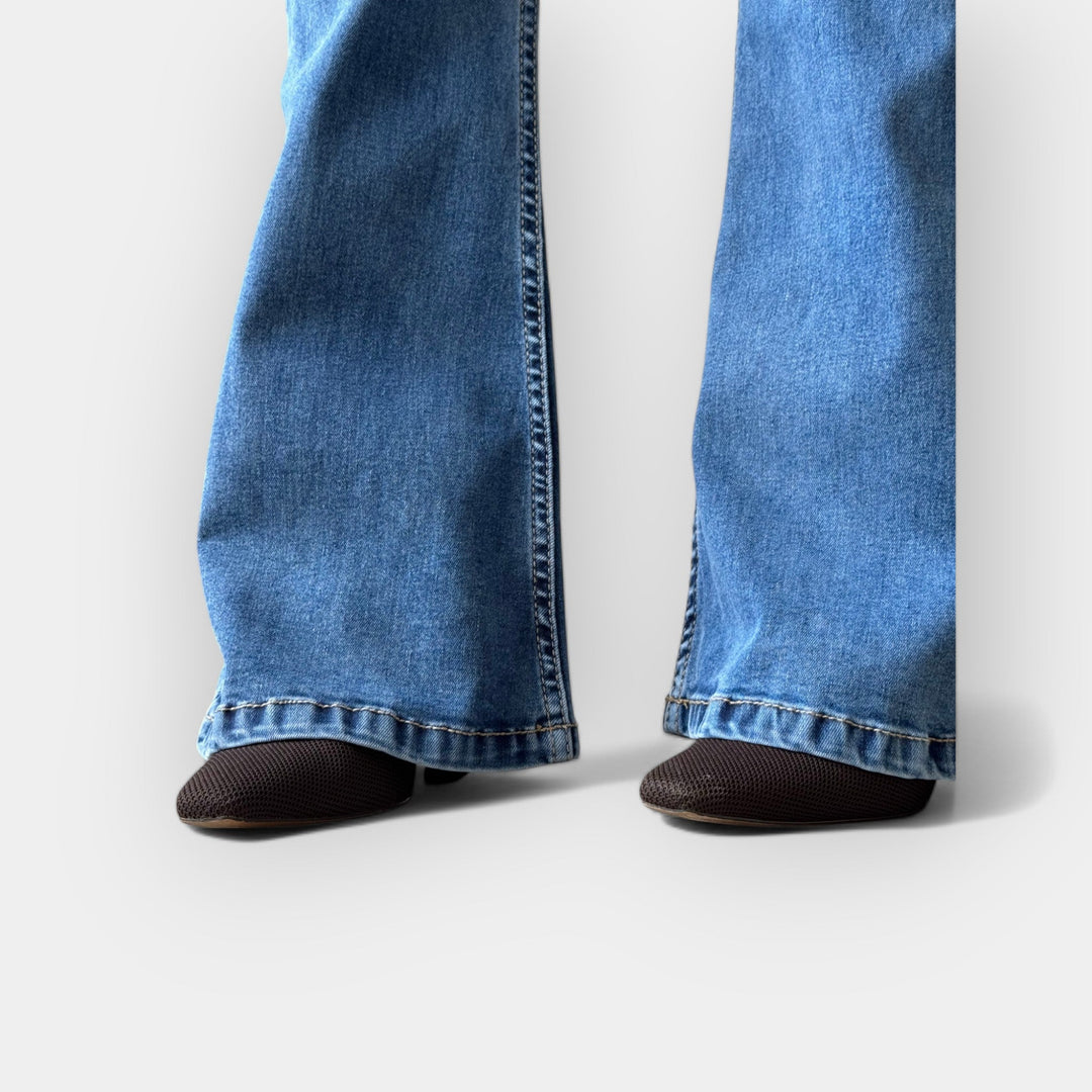 Højtaljede Flare Jeans