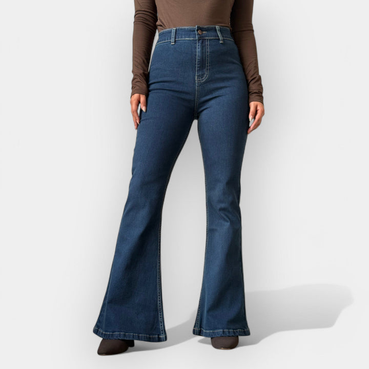 Højtaljede Flare Jeans