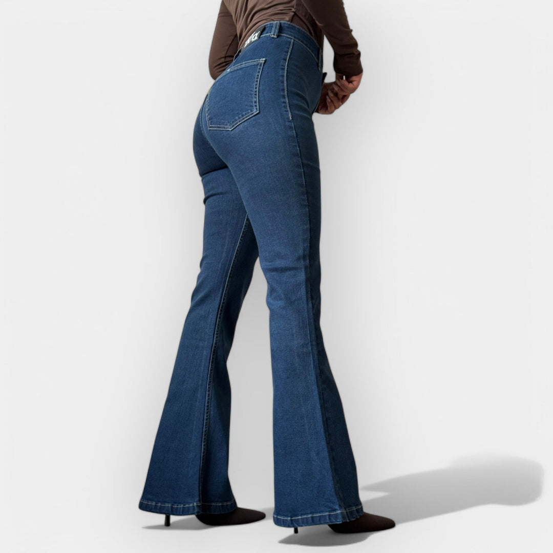 Højtaljede Flare Jeans