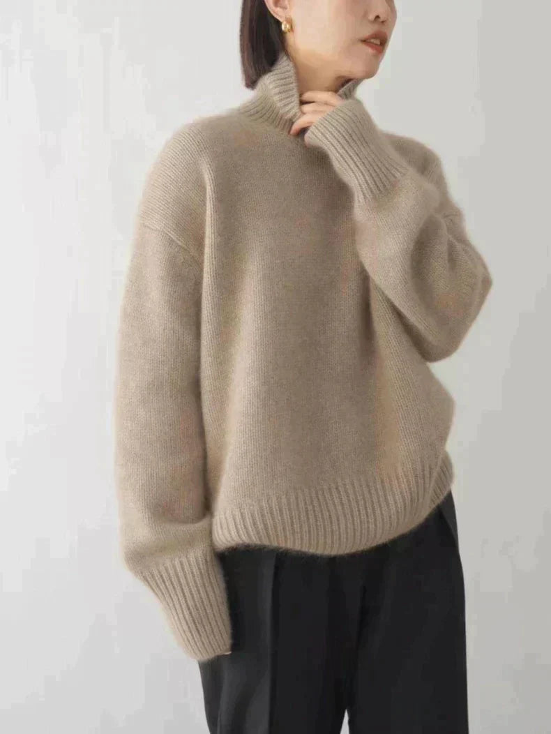 Alma – Cashmere Rullekrave Jumper