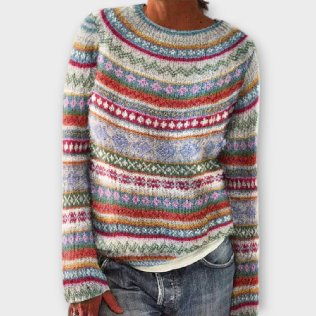 Suzu - Vintage strikket sweater til kvinder
