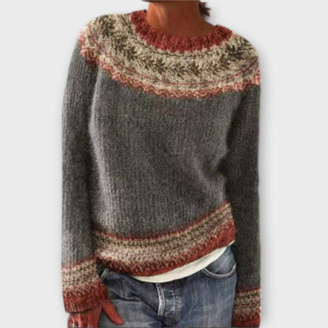 Suzu - Vintage strikket sweater til kvinder
