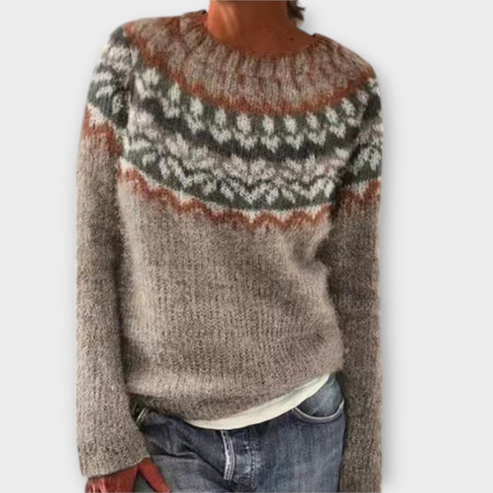 Suzu - Vintage strikket sweater til kvinder
