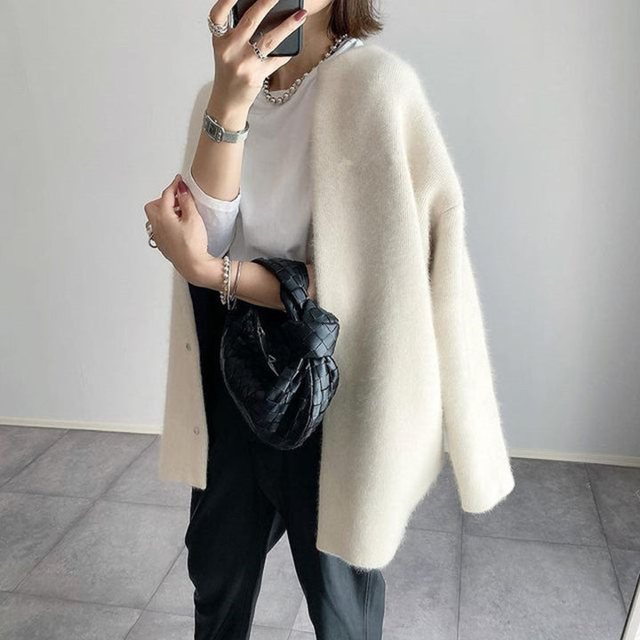 Chloé – Elegant Kashmiruldstrikcardigan
