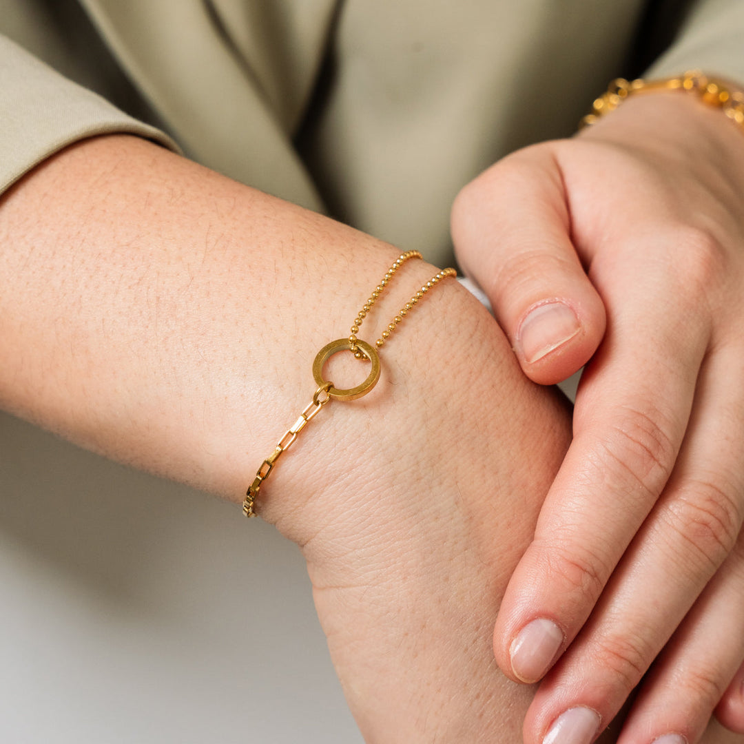 Guld Tennis Armbånd i Æske