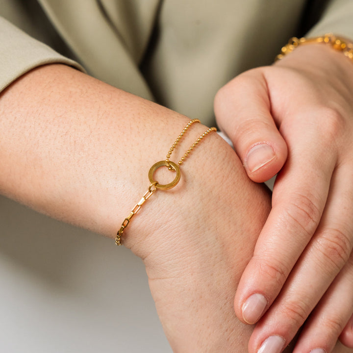 Guld Tennis Armbånd i Æske