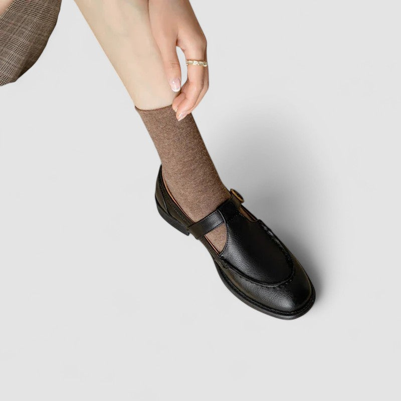 Avery – Ortopædiske Square-Toe Mary Jane Sko