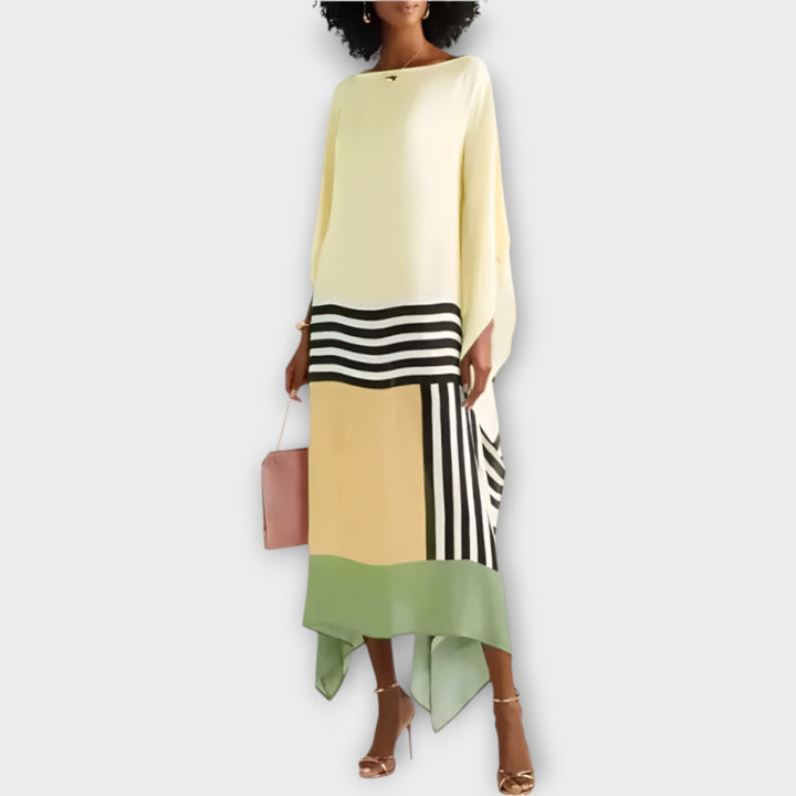 Kaftan med Lineært Design