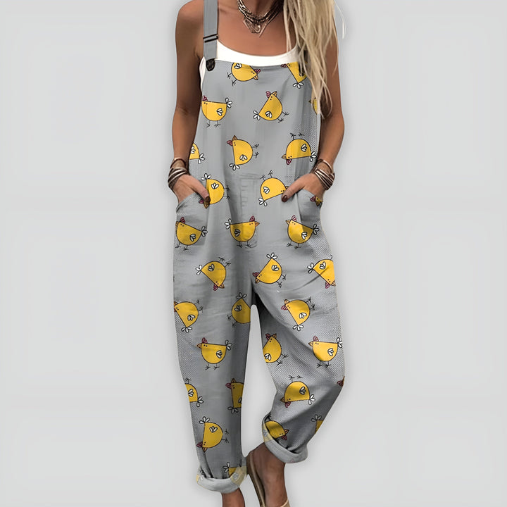 Behagelig og Elegant Jumpsuit med Løs Pasform