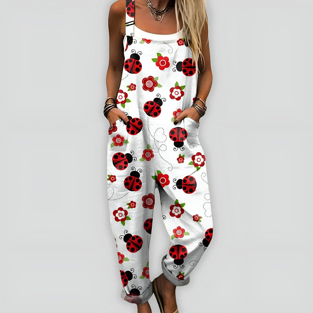 Behagelig og Elegant Jumpsuit med Løs Pasform