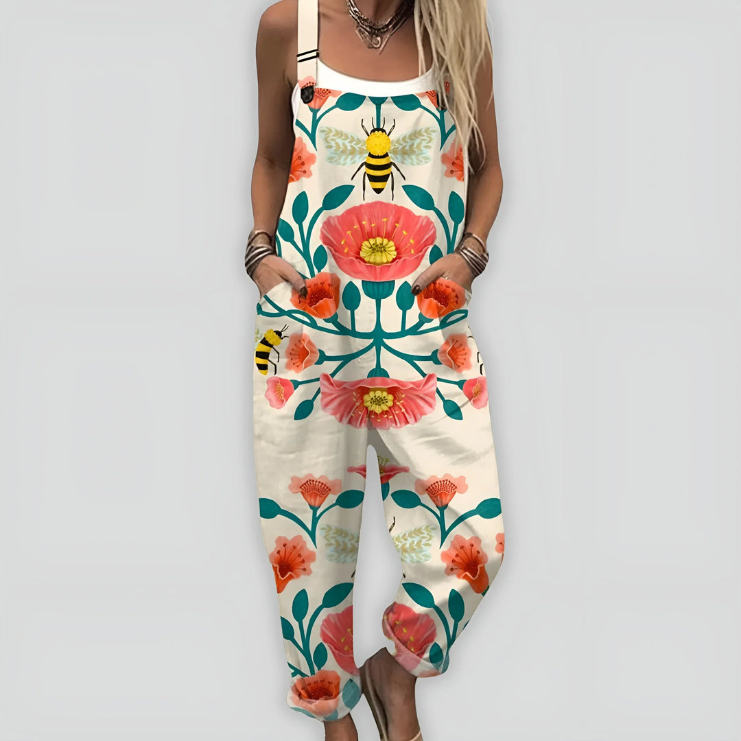 Behagelig og Elegant Jumpsuit med Løs Pasform