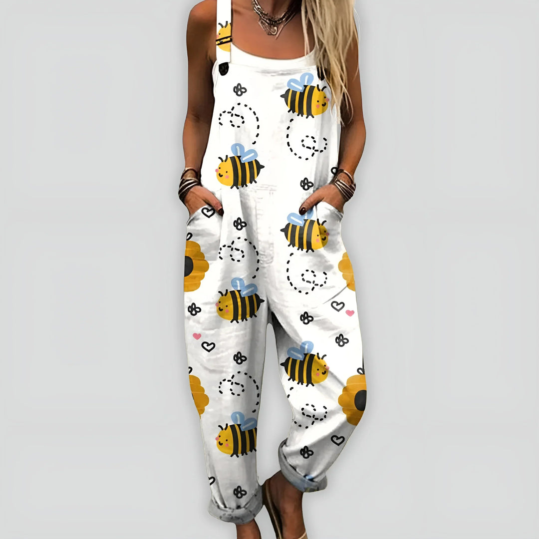 Behagelig og Elegant Jumpsuit med Løs Pasform
