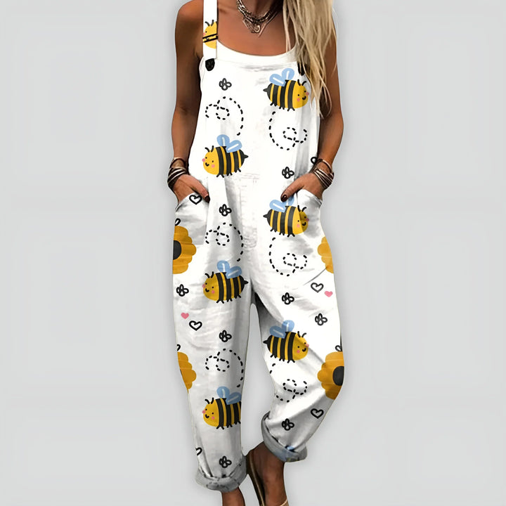 Behagelig og Elegant Jumpsuit med Løs Pasform