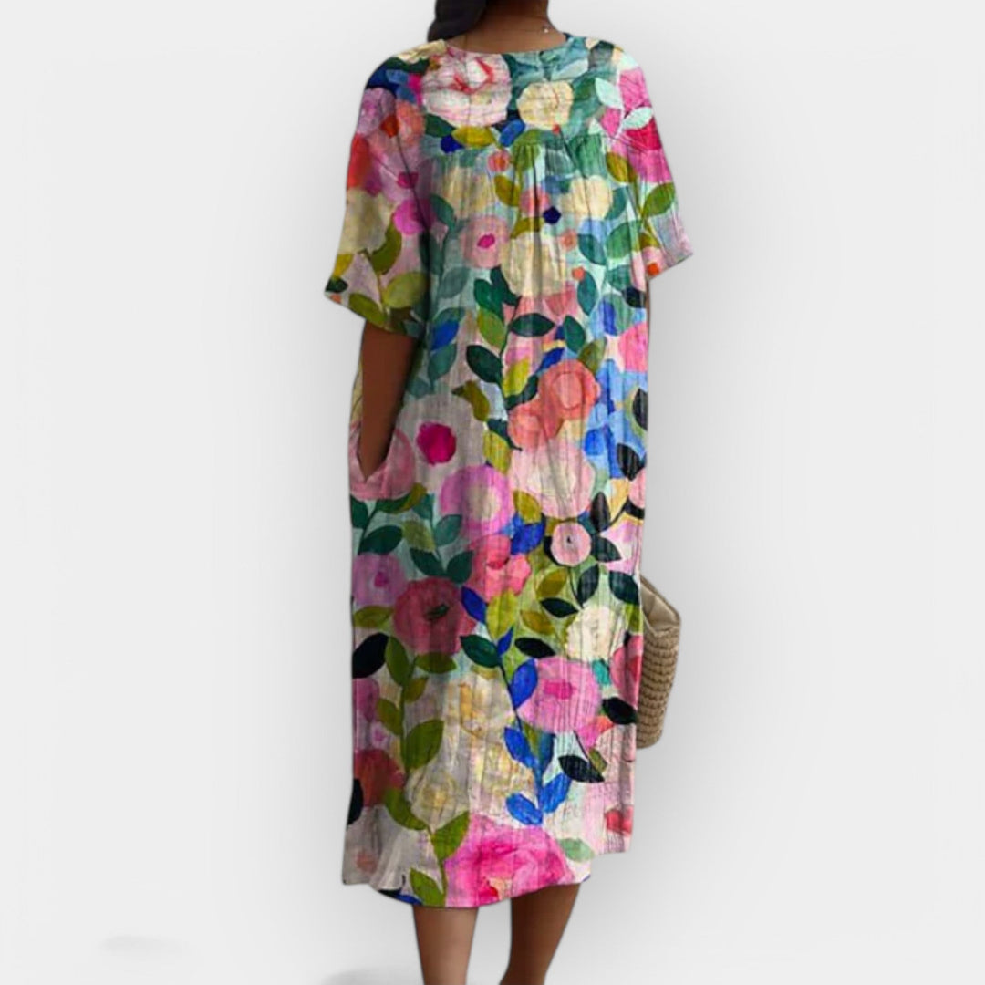 Blomsterkjole til sommerdage