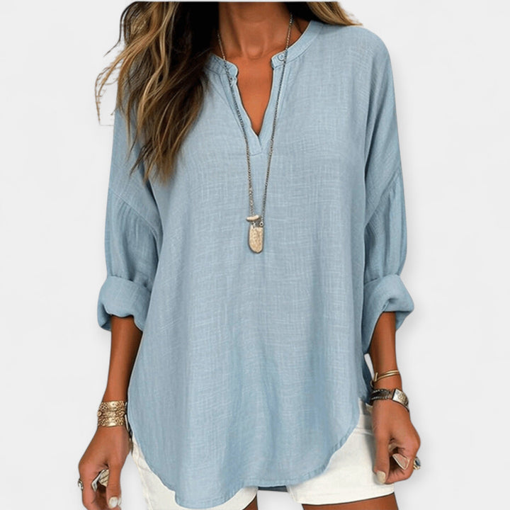 Linned Bluse til Stranden
