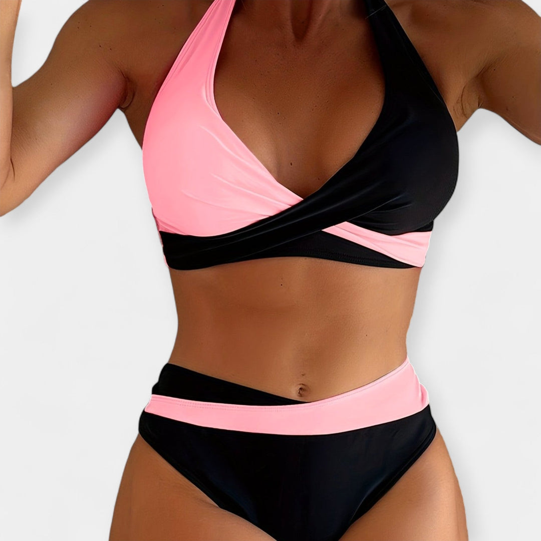 Bikini med Kryds Hals