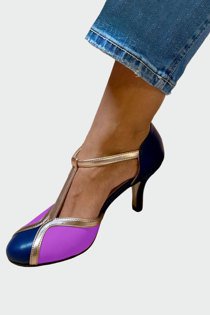 Retro stiletto med T-strop
