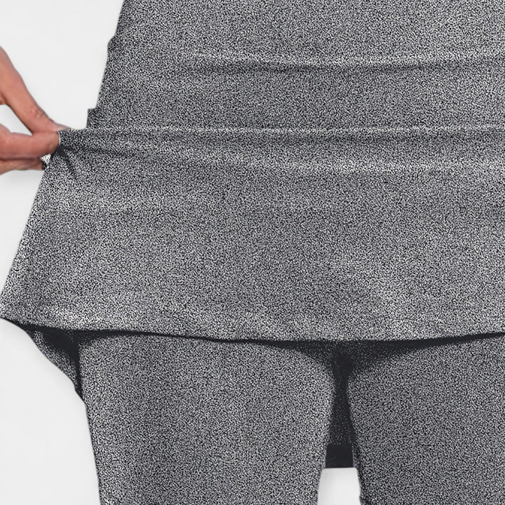 Højtaljede Shorts med Nederdel