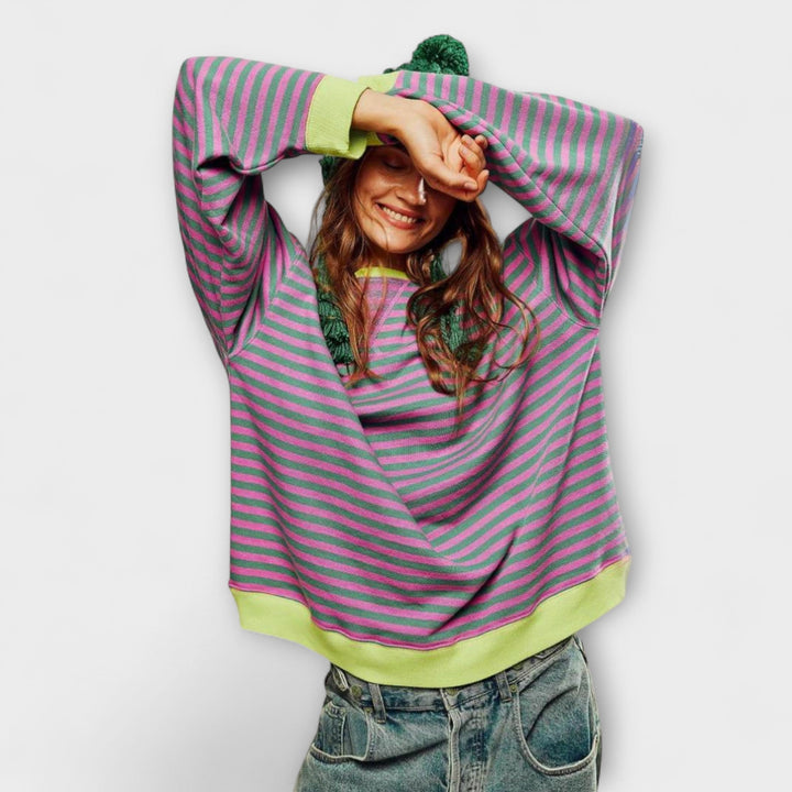 Mary - Stribet Oversize sweater