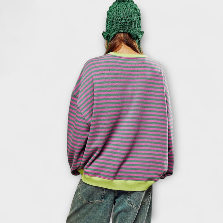 Mary - Stribet Oversize sweater