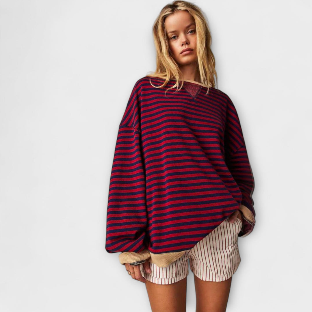 Mary - Stribet Oversize sweater