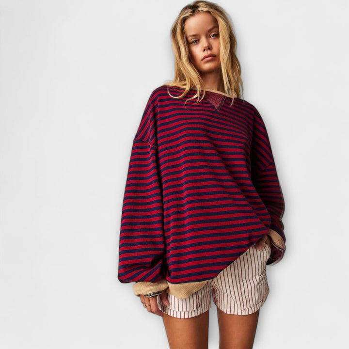 Mary - Stribet Oversize sweater