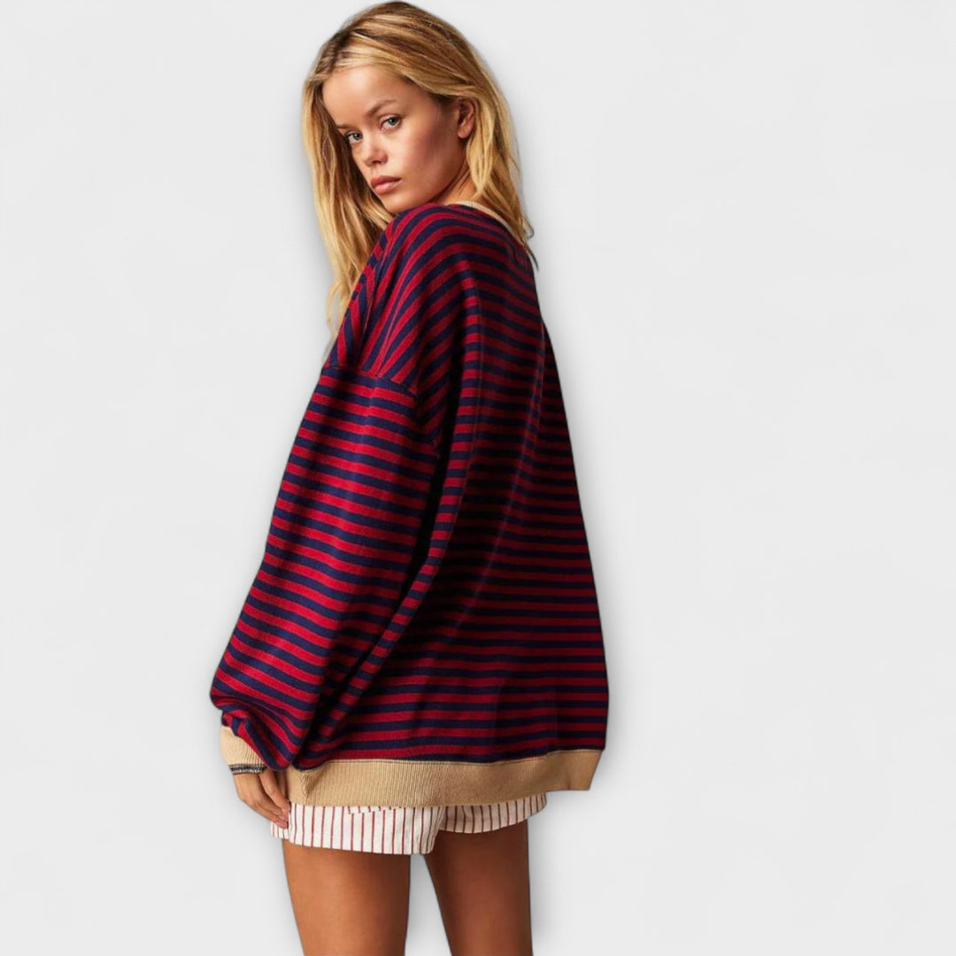 Mary - Stribet Oversize sweater