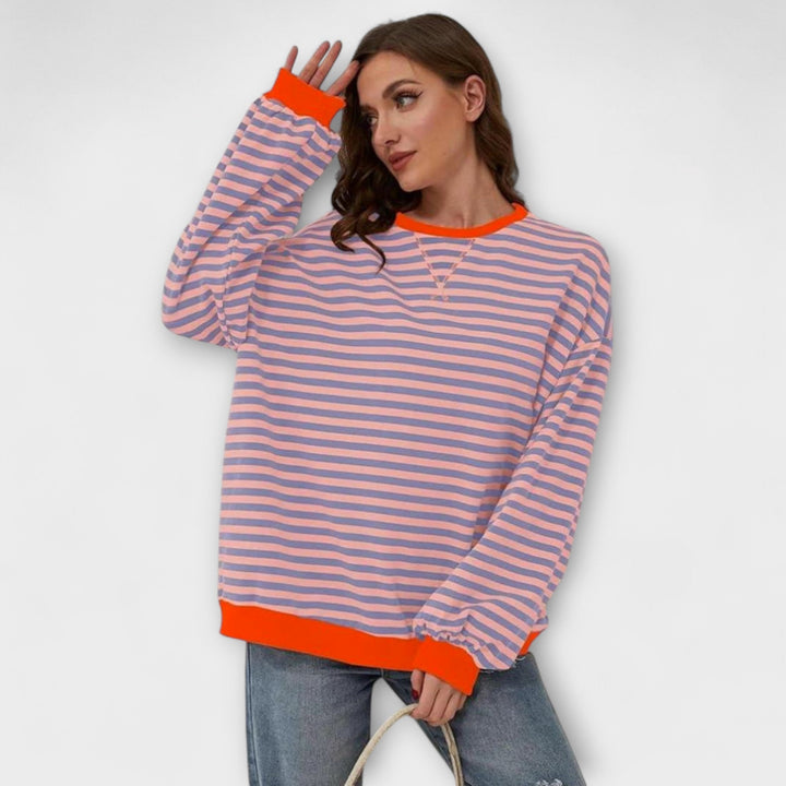 Mary - Stribet Oversize sweater