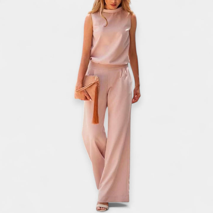 Luftig ærmeløs jumpsuit 