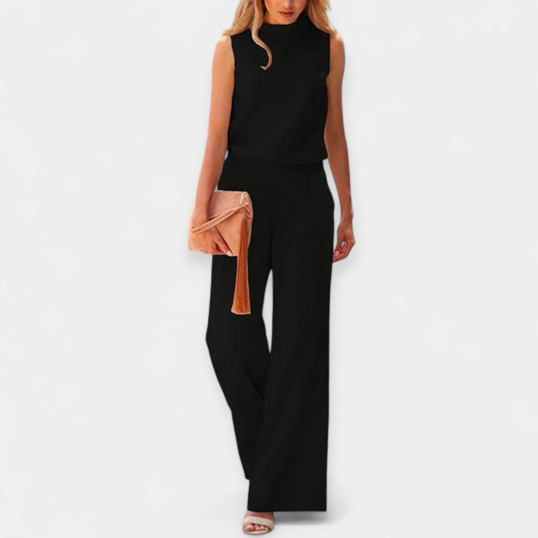 Luftig ærmeløs jumpsuit 