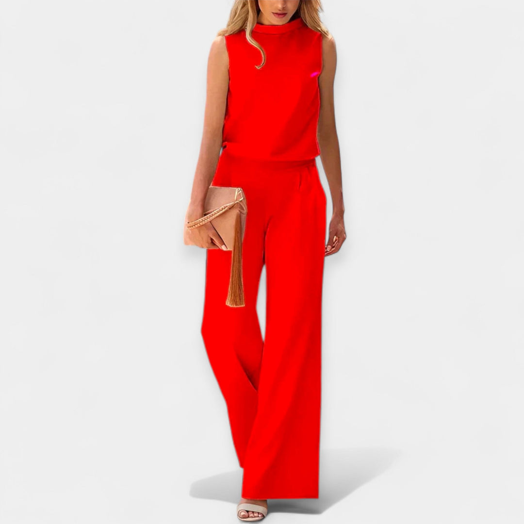 Luftig ærmeløs jumpsuit 